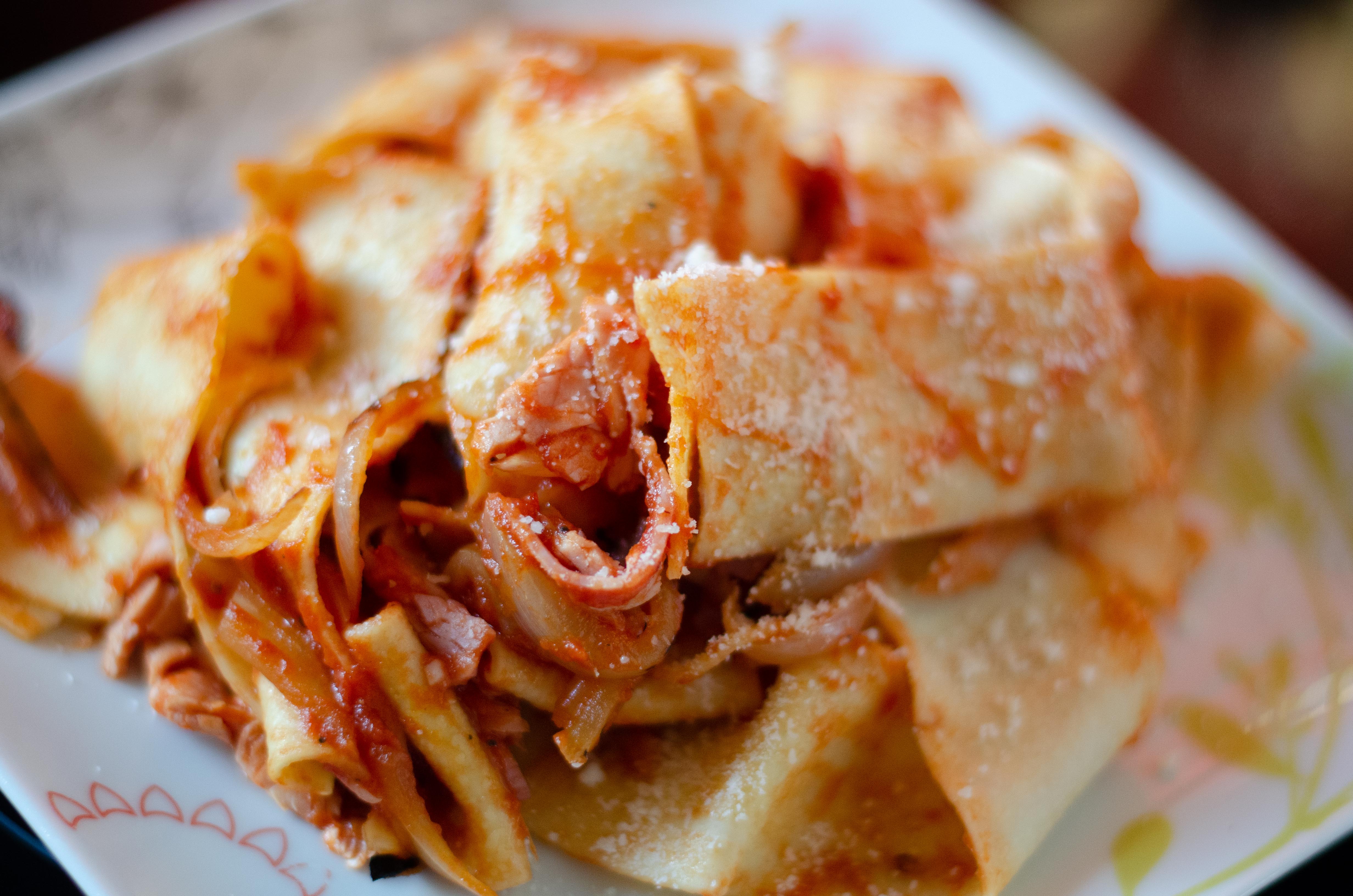 Pappardelle au jambon de Paris et parmesan